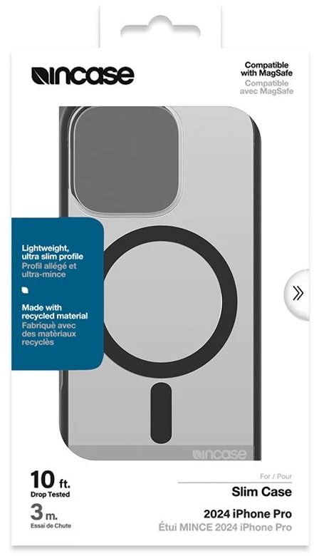 Incase Slim dėklas MagSafe - dėklas Apple iPhone 16 Pro Juodas