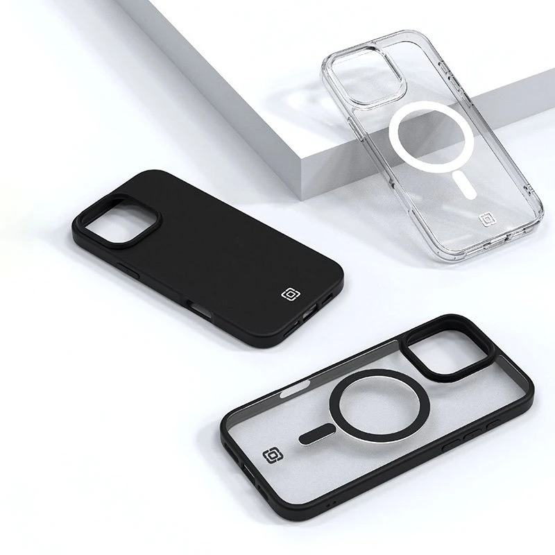 Incipio Velocity MagSafe - dėklas Apple iPhone 16 Pro Clear / Juodas
