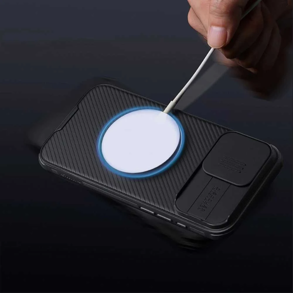 Nillkin CamShield Pro Magnetic Hard Apple iPhone 16 Pro dėklas telefonui juodos spalvos
