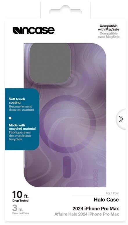 Incase Halo dėklas MagSafe - dėklas Apple iPhone 16 Pro Max Oil Slick Lilac