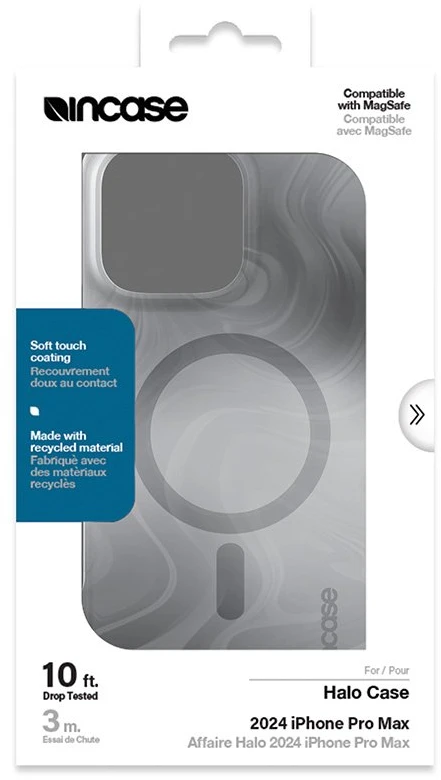 Incase Halo dėklas MagSafe - dėklas Apple iPhone 16 Pro Max Oil Slick Smoke