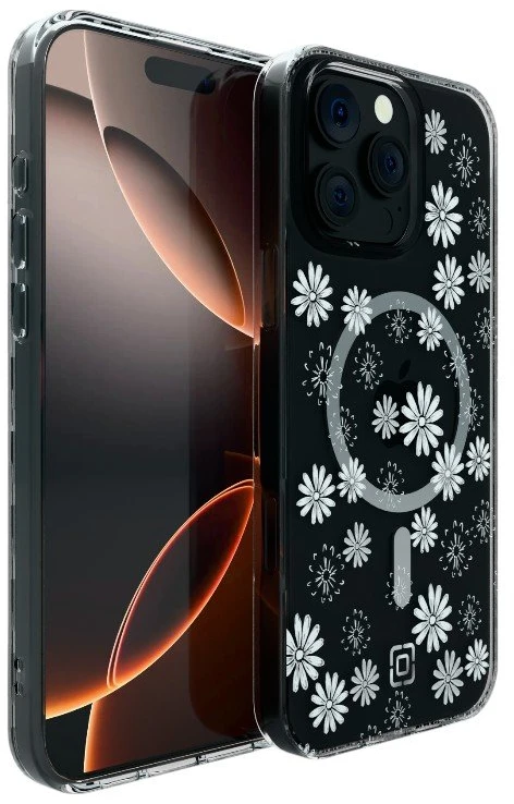 Incipio Forme MagSafe - dėklas Apple iPhone 16 Pro Max Ditzy Floral Sidabrinis