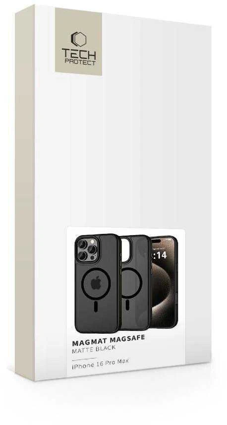 Apple iPhone 16 Pro Max Tech-Protect Magmat MagSafe Matte dėklas telefonui juodos spalvos