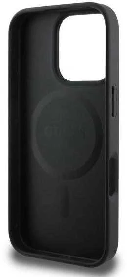 Guess 4G Printed Stripes MagSafe Apple iPhone 16 Pro Max - dėklas telefonui juodos spalvos