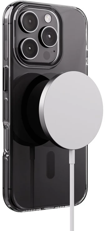 Crong Clear MAG Pro - dėklas Apple iPhone 16 Pro Max MagSafe juodas