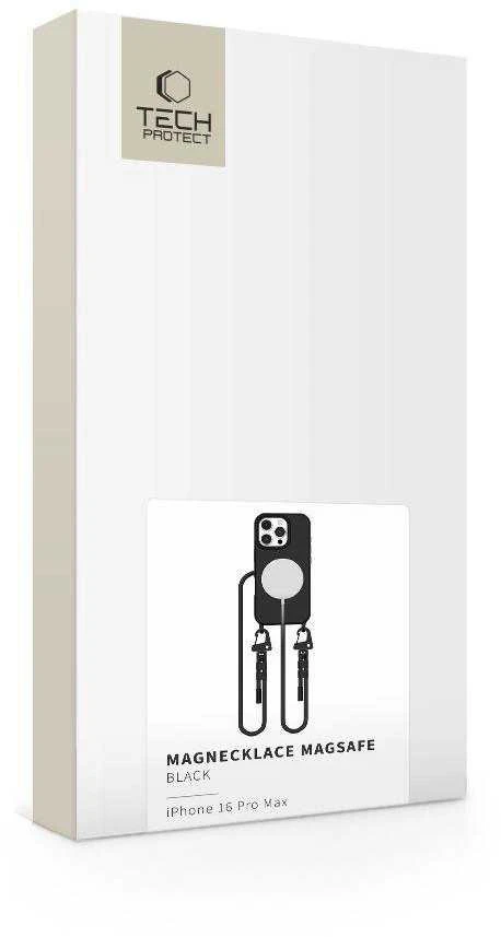 Apple iPhone 16 Pro Max Tech-Protect Magnecklace MagSafe dėklas telefonui juodos spalvos