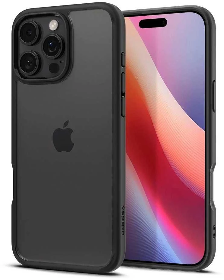 Spigen Ultra Hybrid Apple iPhone 16 Pro Max – dėklas telefonui juodos matinės spalvos