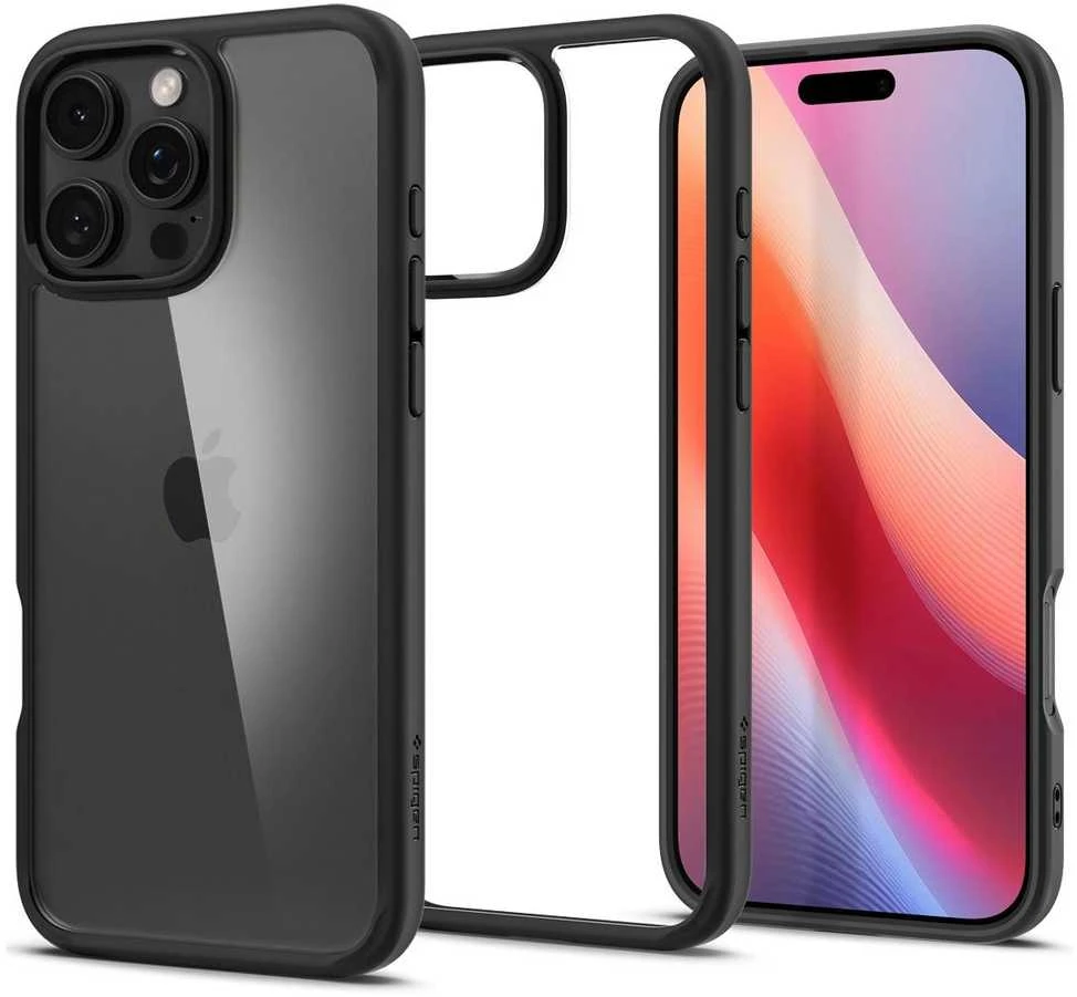 Spigen Ultra Hybrid Apple iPhone 16 Pro Max – dėklas telefonui juodos matinės spalvos
