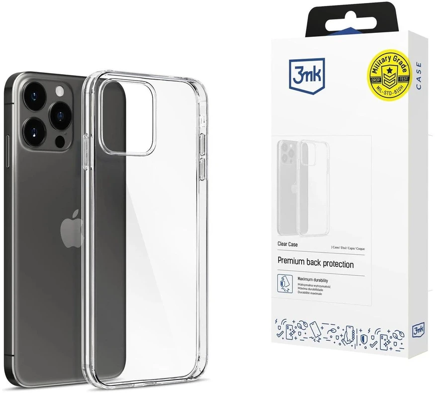 Dėklas 3mk Clear Case 1,2mm Apple iPhone 16 Pro Max