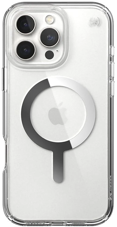 Speck Presidio Perfect-Clear MagSafe - dėklas skirtas Apple iPhone 16 Pro Max Clear / Chrome Finish / Serene Sidabrinis