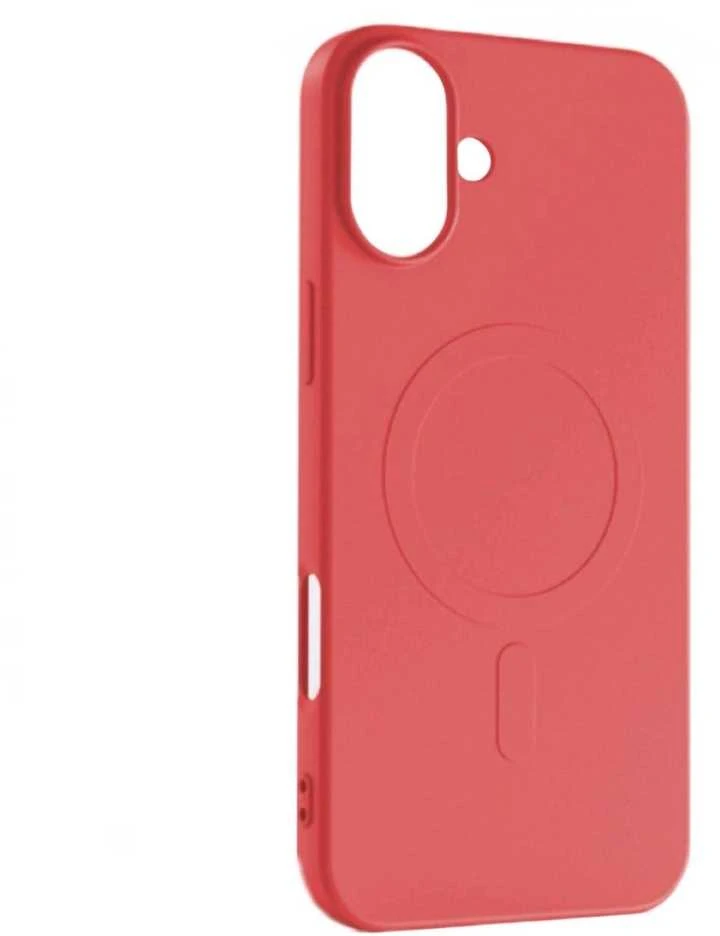 Hurtel Liquid Silikoninis MagSafe Apple iPhone 16 Pro Max – dėklas telefonui raudonos spalvos
