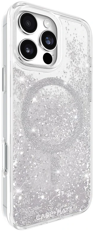 Dėklas Case Mate Waterfall - Sidabrinis, magsafe - iPhone 16 Pro Max