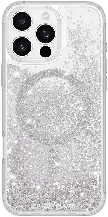 Dėklas Case Mate Waterfall - Sidabrinis, magsafe - iPhone 16 Pro Max