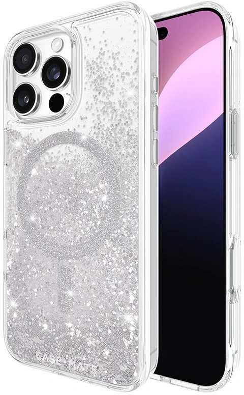 Dėklas Case Mate Waterfall - Sidabrinis, magsafe - iPhone 16 Pro Max