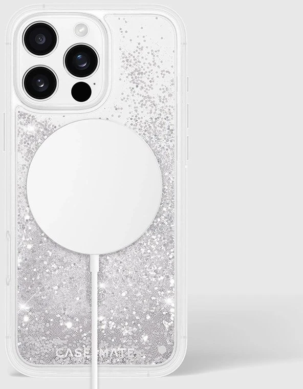 Dėklas Case Mate Waterfall - Sidabrinis, magsafe - iPhone 16 Pro Max