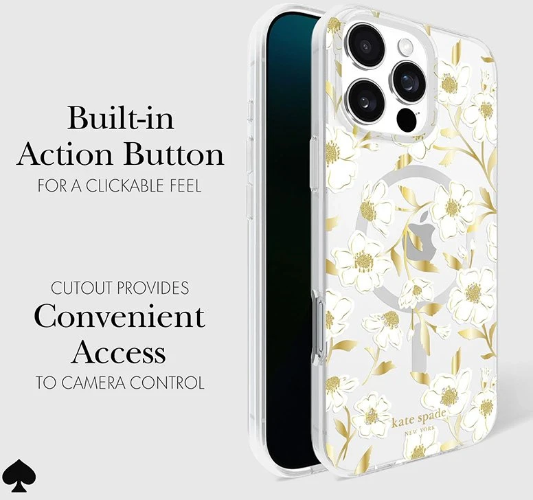 Kate Spade New York Protective Gems MagSafe - dėklas skirtas Apple iPhone 16 Pro Max Sunshine Floral