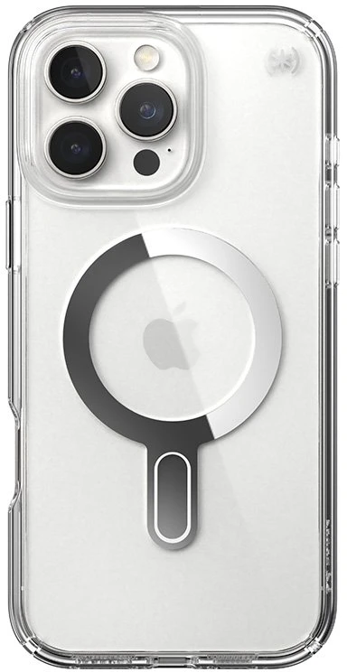 Dėklas Speck Presidio Perfect-Clear ClickLock & MagSafe do iPhone 16 Pro Max permatomas