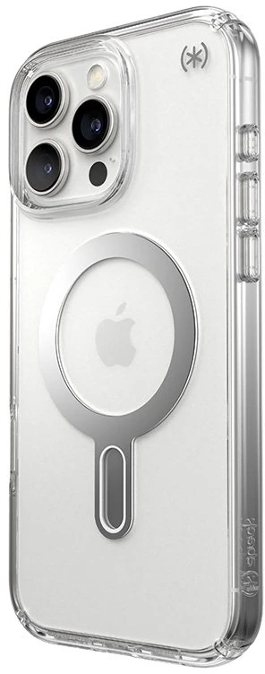 Dėklas Speck Presidio Perfect-Clear ClickLock & MagSafe do iPhone 16 Pro Max permatomas