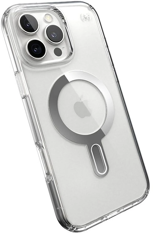 Dėklas Speck Presidio Perfect-Clear ClickLock & MagSafe do iPhone 16 Pro Max permatomas