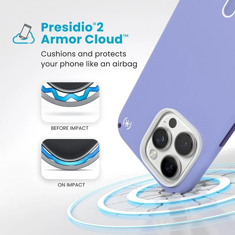 Dėklas Speck Presidio2 Pro ClickLock & MagSafe do iPhone 16 Pro Max violetinė
