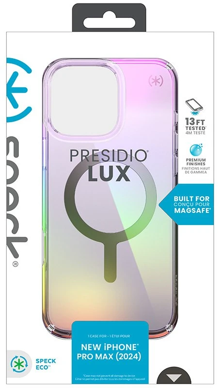 Speck Presidio2 Lux MagSafe - dėklas skirtas Apple iPhone 16 Pro Max Amazing Violetinė / Clear