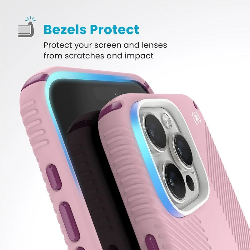 Dėklas Speck Presidio2 Grip ClickLock & MagSafe do iPhone 16 Pro Max rožinė
