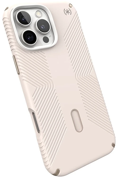 Dėklas Speck Presidio2 Grip ClickLock & MagSafe do iPhone 16 Pro Max smėlio spalva