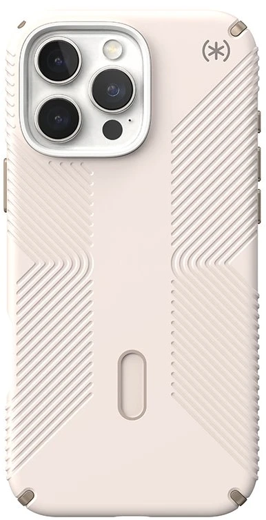 Dėklas Speck Presidio2 Grip ClickLock & MagSafe do iPhone 16 Pro Max smėlio spalva