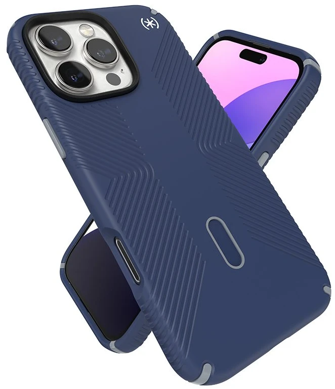 Dėklas Speck Presidio2 Grip ClickLock & MagSafe do iPhone 16 Pro Max mėlyna