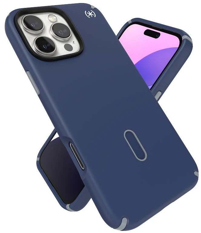 Speck Presidio2 Pro ClickLock & MagSafe - dėklas skirtas Apple iPhone 16 Pro Max Coastal Mėlyna / Dust Pilkas / Baltas