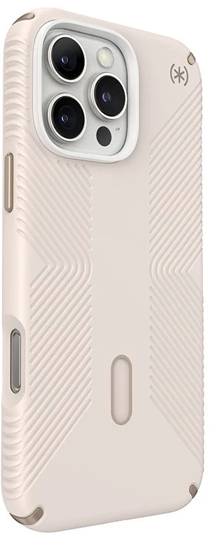 Dėklas Speck Presidio2 Grip ClickLock & MagSafe do iPhone 16 Pro Max smėlio spalva