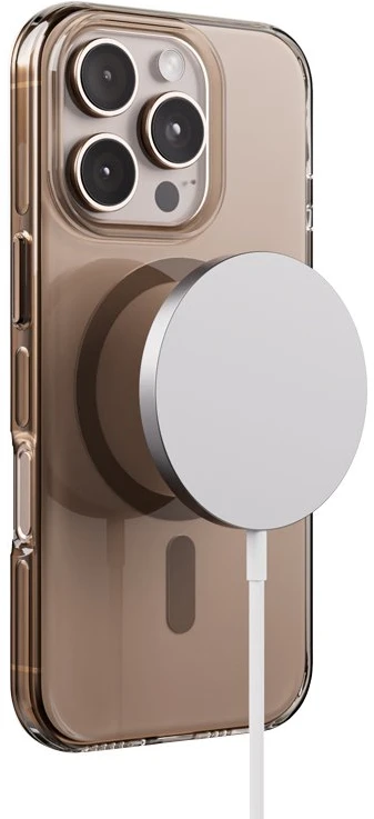 Crong Clear MAG Pro - dėklas Apple iPhone 16 Pro MagSafe dykuma
