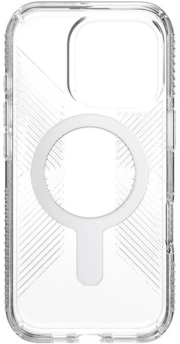 Dėklas Speck Presidio Perfect-Clear Grip ClickLock & MagSafe do iPhone 16 Pro permatomas