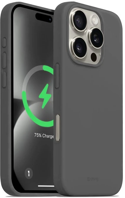 Dėklas Crong spalvos magnetinis dangtelis iPhone 16 Pro titano