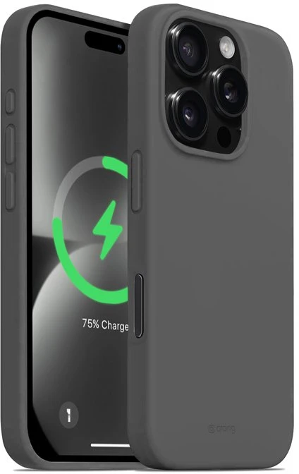Dėklas Crong spalvos magnetinis dangtelis iPhone 16 Pro titano
