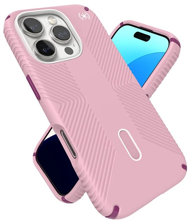 Dėklas Speck Presidio2 Grip ClickLock & MagSafe do iPhone 16 Pro rožinė