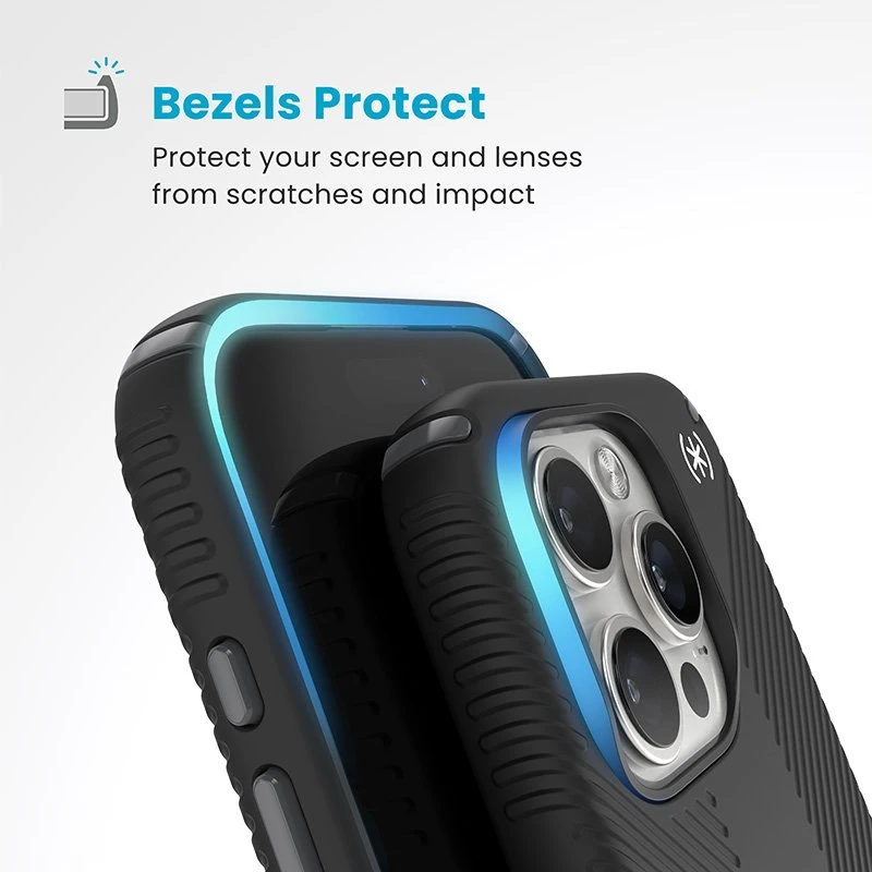 Dėklas Speck Presidio2 Grip ClickLock & MagSafe do iPhone 16 Pro juoda