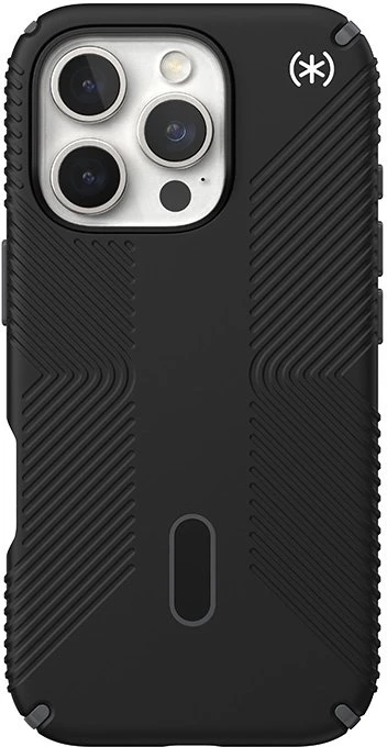 Dėklas Speck Presidio2 Grip ClickLock & MagSafe do iPhone 16 Pro juoda