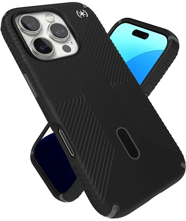 Dėklas Speck Presidio2 Grip ClickLock & MagSafe do iPhone 16 Pro juoda