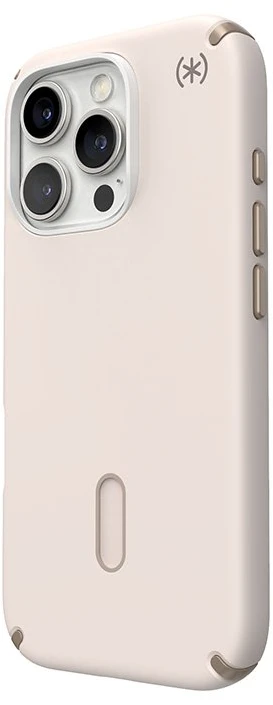 Dėklas Speck „Presidio2 Pro ClickLock“ ir „MagSafe“, skirti „iPhone 16 Pro“, smėlio spalvos