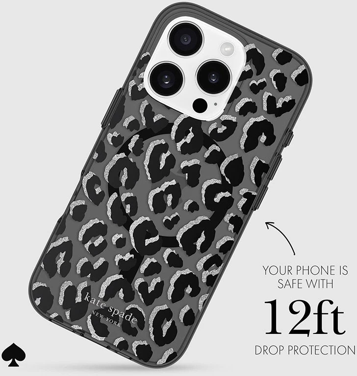 Kate Spade New York Protective MagSafe - dėklas skirtas Apple iPhone 16 Pro City Leopard