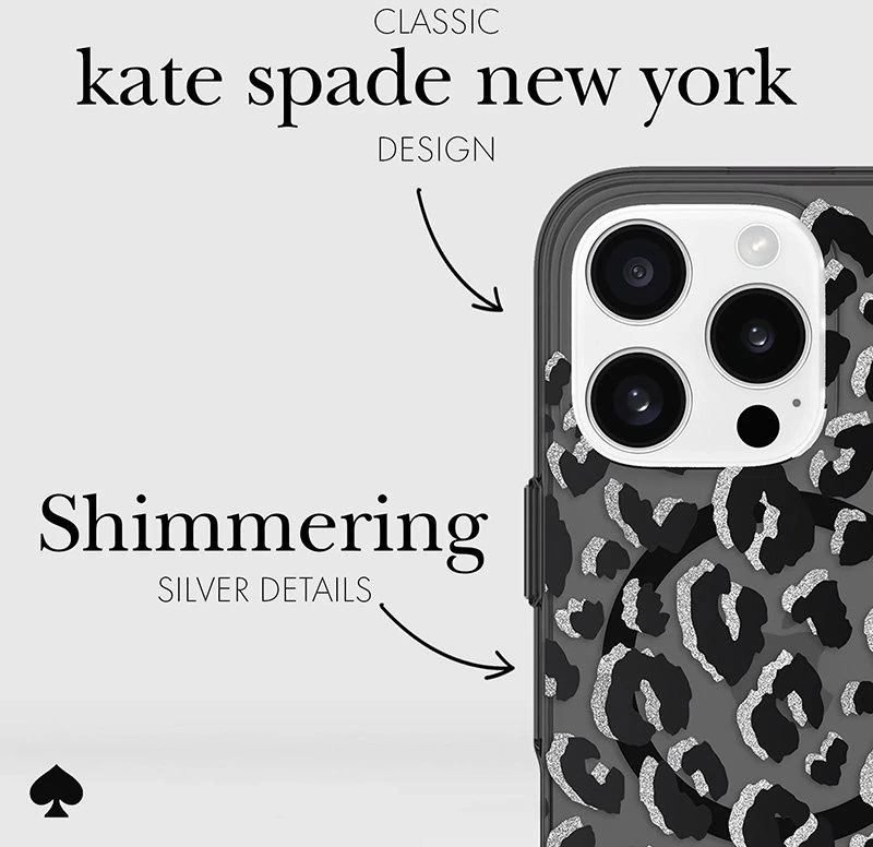 Kate Spade New York Protective MagSafe - dėklas skirtas Apple iPhone 16 Pro City Leopard
