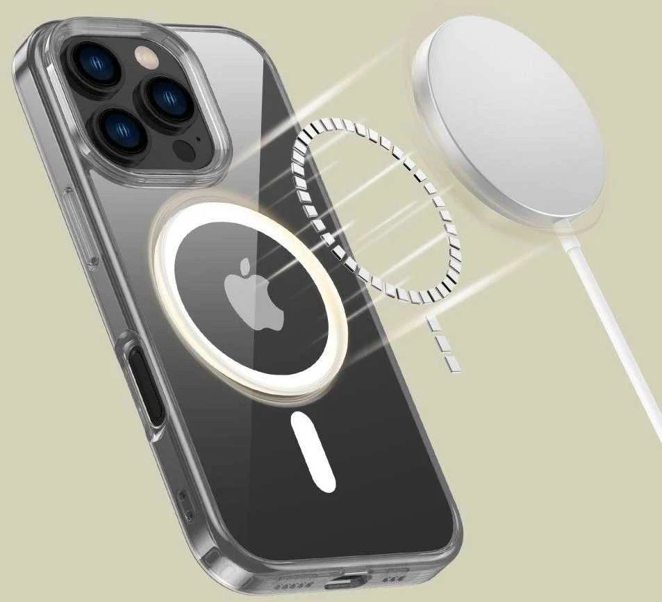 Apple iPhone 16 Pro Tech-Protect FlexAir Hybrid MagSafe Clear dėklas telefonui skaidrus