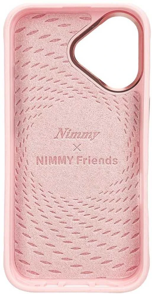 „Nimmy Magnetic“ madingas mielas augintinio formos „MagSafe“ dėklas, skirtas „iPhone 16“ – rožinis