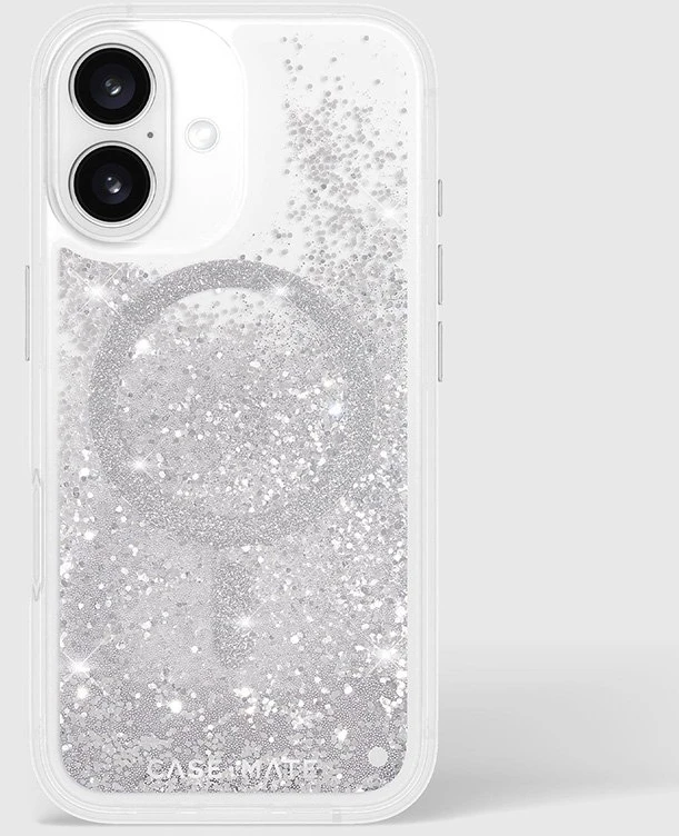 Case-Mate Waterfall MagSafe - dėklas skirtas Apple iPhone 16 Sidabrinis