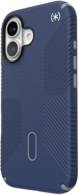 Dėklas Speck Presidio2 Grip ClickLock & MagSafe do iPhone 16 tamsiai mėlyna
