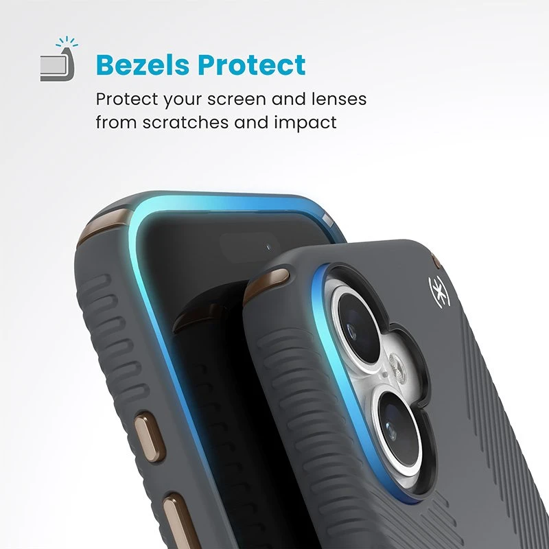 Dėklas Speck Presidio2 Grip do iPhone 16 pilka