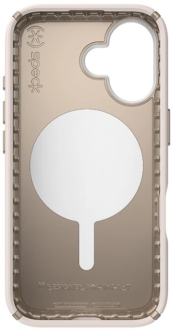 Dėklas Speck „Presidio2 Pro ClickLock“ ir „MagSafe“, skirti „iPhone 16“, smėlio spalvos