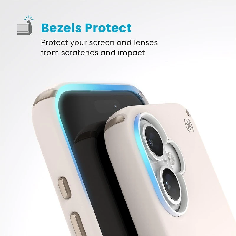Dėklas Speck „Presidio2 Pro ClickLock“ ir „MagSafe“, skirti „iPhone 16“, smėlio spalvos