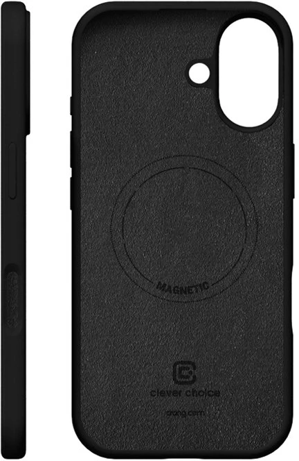 Crong Color Cover Magnetic - dėklas MagSafe Apple iPhone 17 juodas